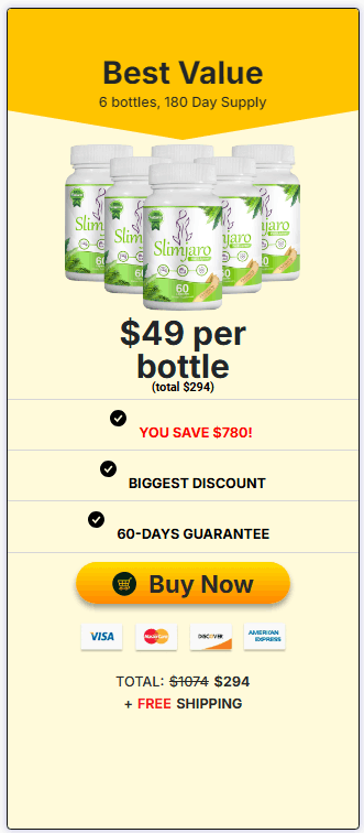 Buy Slimjaro 6 Bottle